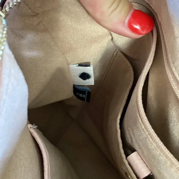 Kate Spade Light Pink Shoulder Bag with Tassel and Spade key Ring. NWOT - Picture 7 of 10